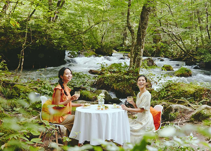 日本の貴重なコケの森で味わう「苔アフタヌーンティー」