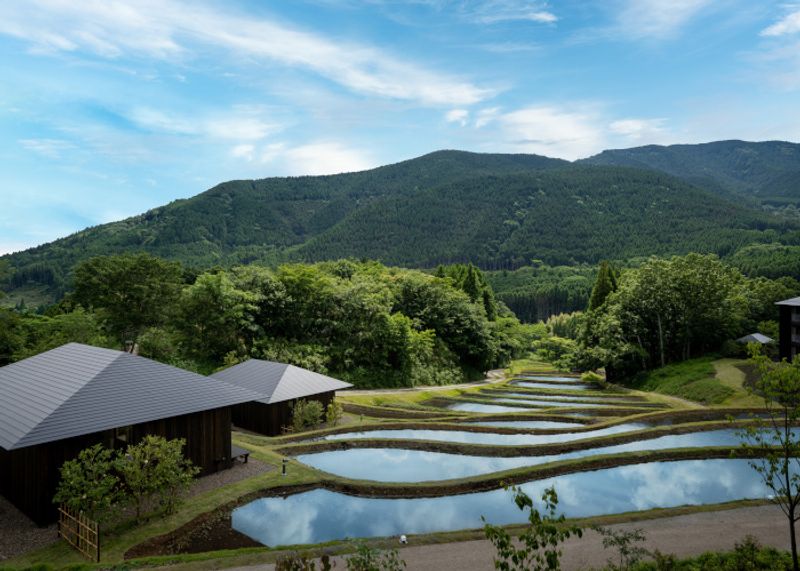 由布院の原風景・棚田で四季の移ろいを感じる温泉宿「界 由布院」