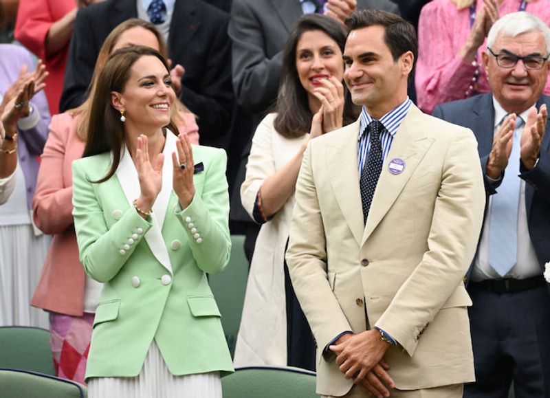 テニス・ウィンブルドン観戦スナップ。英キャサリン皇太子妃やデヴィッド・ベッカムらが集う、華やかな観客席に注目！