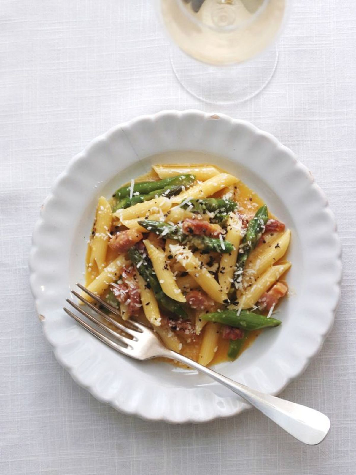 ＜Carte de Cuisine＞アスパラとペンネのカルボナーラ