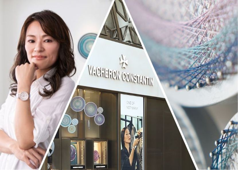 「ヴァシュロン・コンスタンタン」が銀座本店でストリングアーティスト・美崎久美子氏とコラボレーション