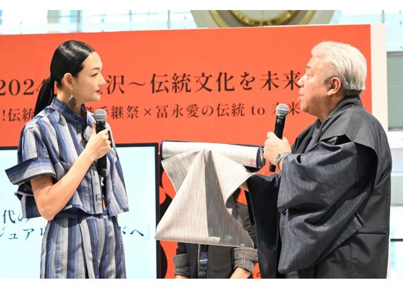 「冨永愛の伝統to未来」BS日テレで放送　伝統の「牛首紬」×次世代のラグジュアリーブランド「MIZEN」トークセッション