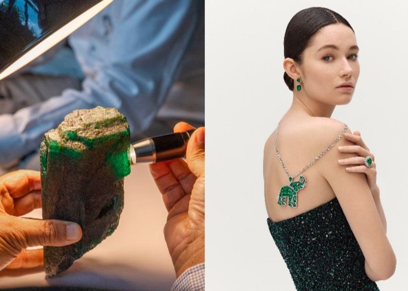 ショパール、巨大なエメラルド原石から生まれたハイジュエリー「インソフ コレクション」を発表