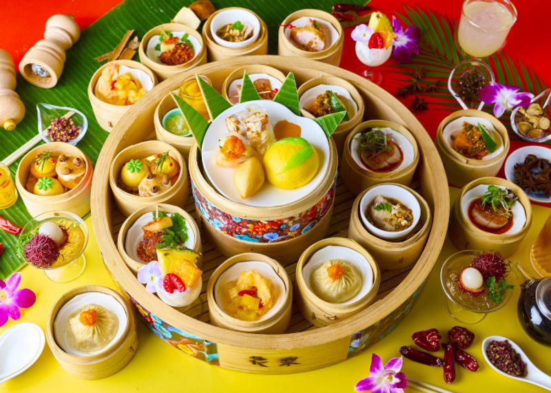 ANAインターコンチネンタルホテル東京「花梨」の限定アフタヌーンティー。スパイス香る点心＆デザート