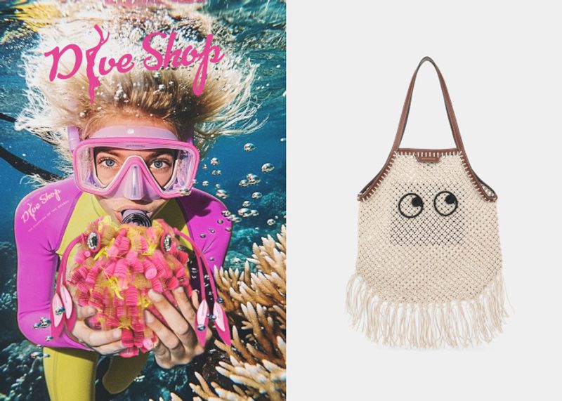 アニヤ・ハインドマーチのポップアップ「Anya's Dive Shop」。海の生き物をかたどったアイテムに注目