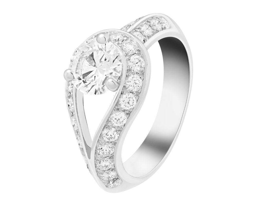 「クチュール ソリティア」プラチナ 、ダイヤモンド（1.00ct, DIF）