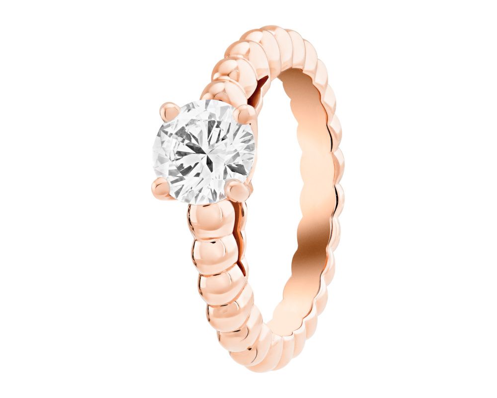 「ペルレ ソリティア」ローズゴールド 、ダイヤモンド(1.00ct, DIF)