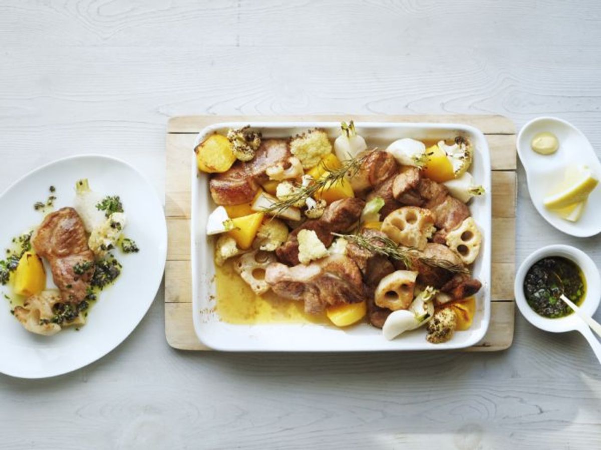 ＜La Cuillère de marie claire style＞第71回旬野菜と豚肉のロースト