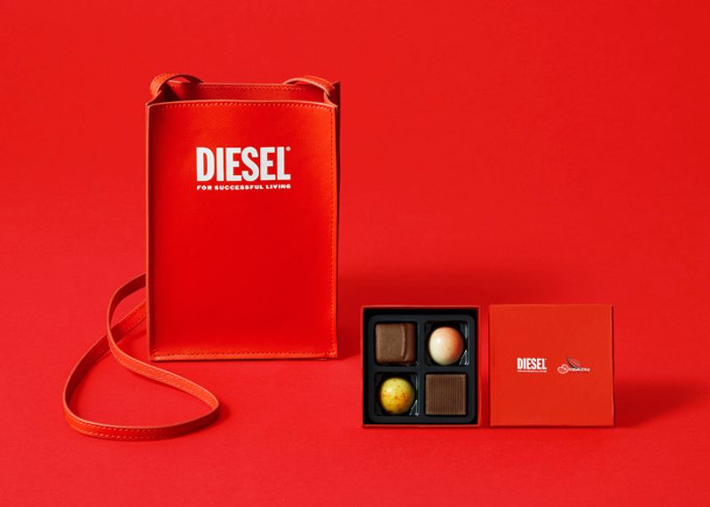 「DIESEL×ドゥルミアン」2023年バレンタイン限定ギフト！　チョコレートとミニバッグがセットに